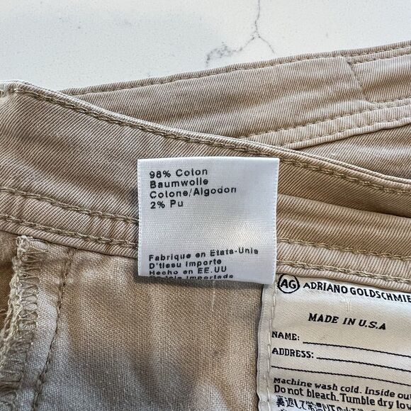 Adriano Goldschmidt The Matchbox Slim Skinny Jeans Size 31 Tan Stretch Twill - Picture 12 of 16